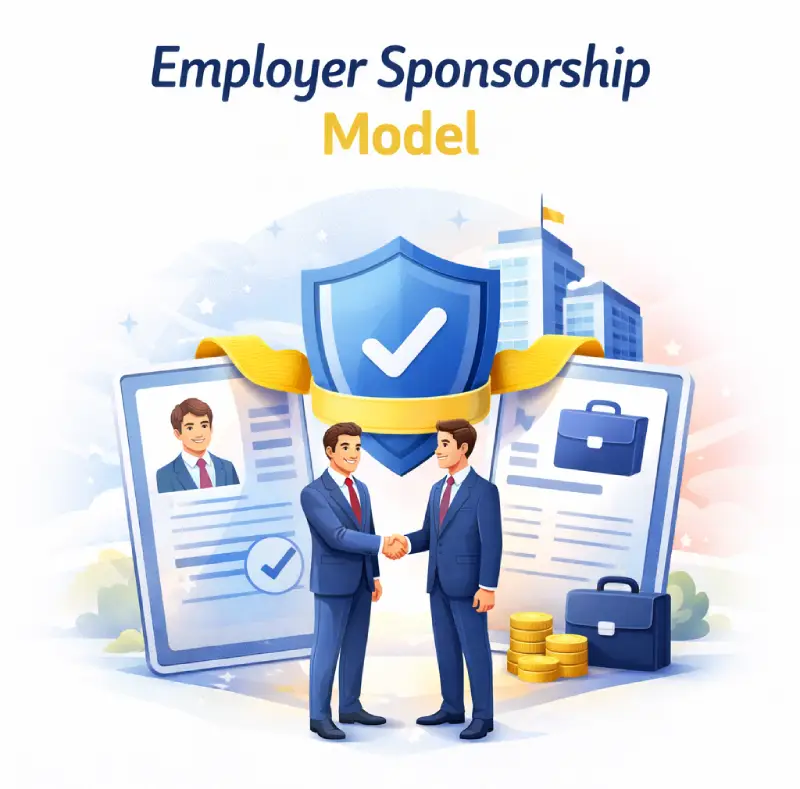 Permit through employment Romania