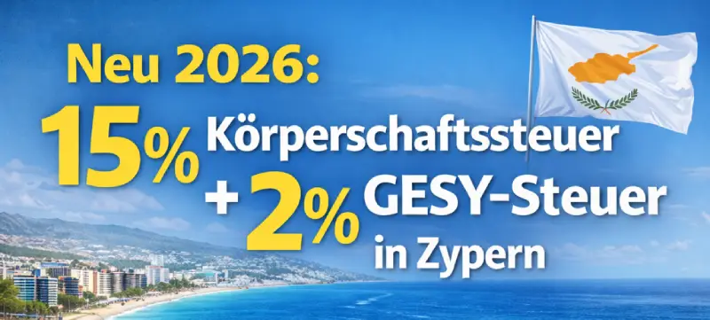 15% Körperschaftssteuer Zypern