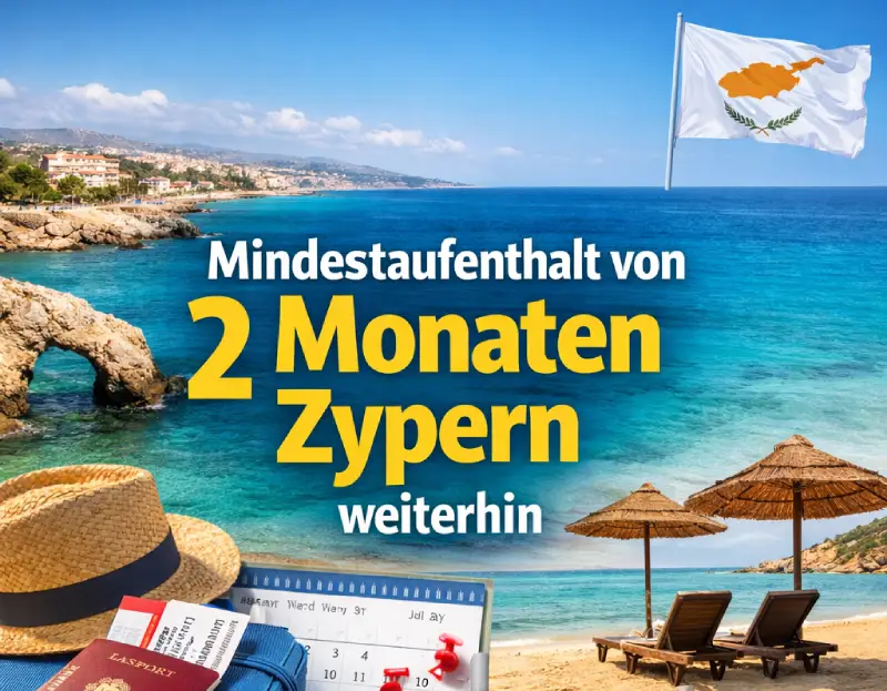 2 Monate Mindestaufenthalt Zypern weiterhin 2026